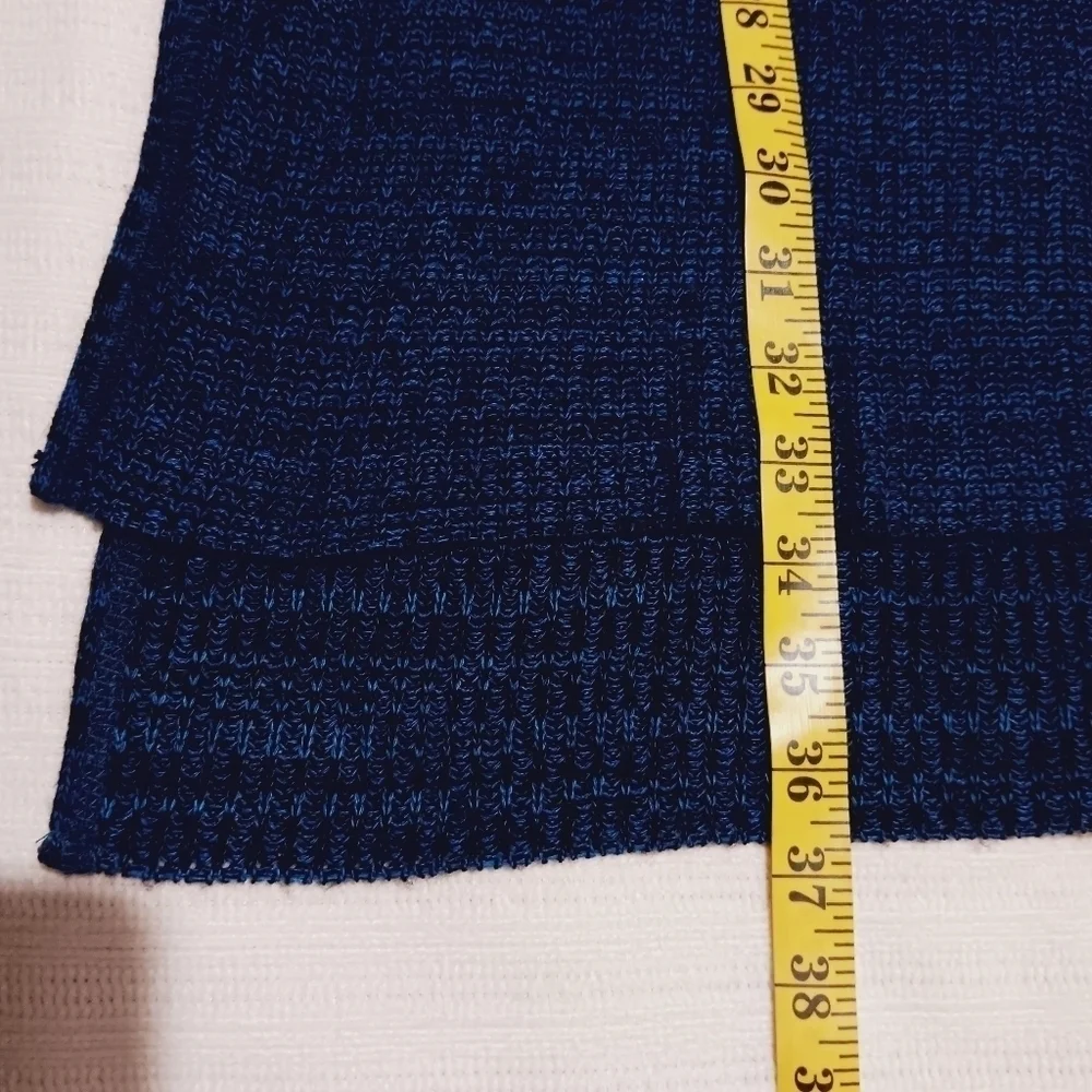 Catherine’s sleeveless Cowl neck sweater  blue & black Size 0X